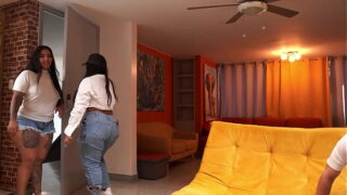 Hot babe Angelas big ass friend comes to visit and she knows how to entertain