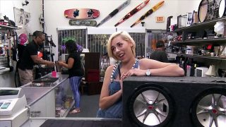 XXX PAWN – Stevie Sixx Sells Her BF’s Bass Amp For Cash, And Her Ass, Too